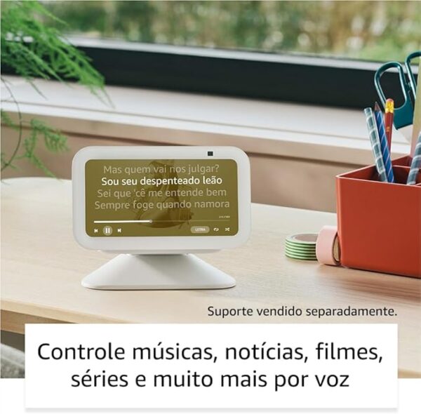 Echo Show 5 (Última geração) | Smart display com Alexa, graves 2x mais potentes e som mais nítido | Cor Preta - Imagem 3