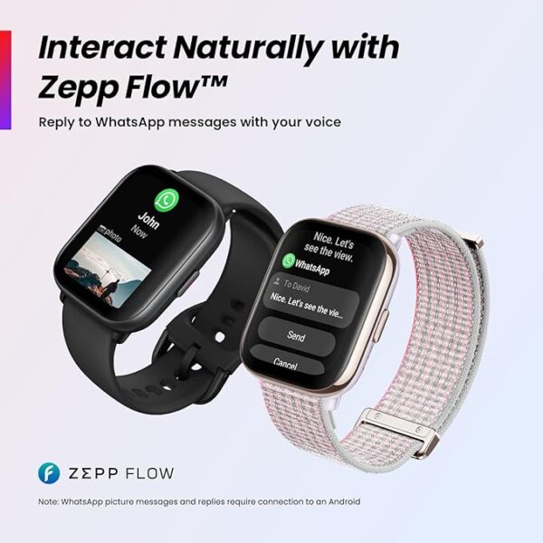 Amazfit Active 42mm A2211 Smartwatch Amazfit Active C/alexa Gps Amoled 1.75 /Bluetooth Calling/with 120+ Sports Modes (Black) - Imagem 3