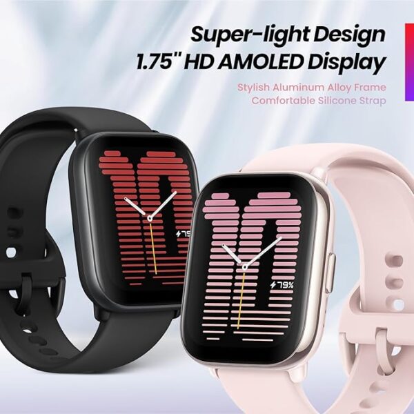 Amazfit Active 42mm A2211 Smartwatch Amazfit Active C/alexa Gps Amoled 1.75 /Bluetooth Calling/with 120+ Sports Modes (Black) - Imagem 2